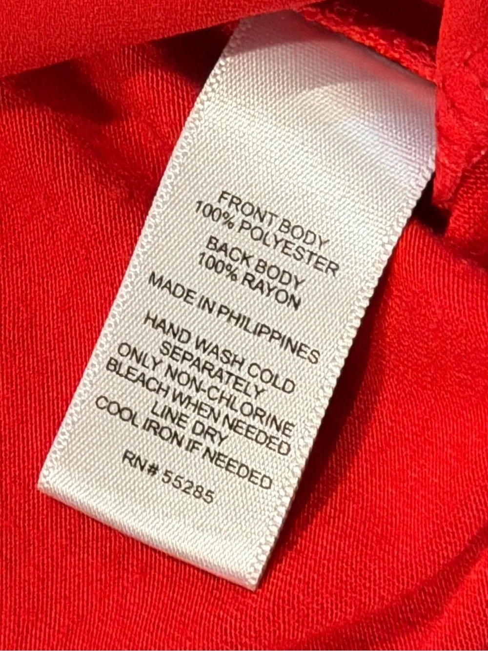 Michael Kors Red V Neck Zip Front Tank Top Women Large